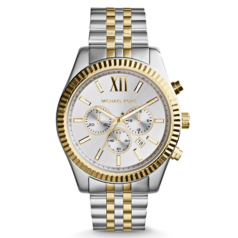 Michael Kors Lexington Men's Two-Tone Stainless Steel Chronograph Watch