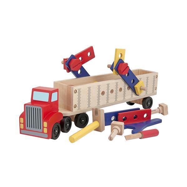 Melissa & Doug® Big Rig Building Truck Wooden Play Set
