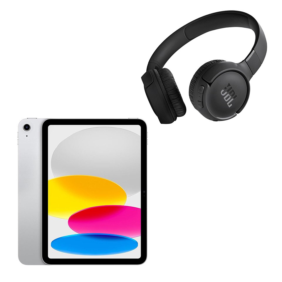 Apple 11" 11th Generation iPad Wi-Fi, 128GB with JBL Tune 520BT On Ear Headphones